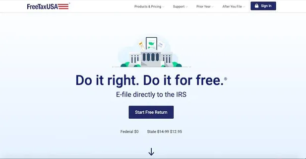 FreeTaxUSA: phần mềm thuế