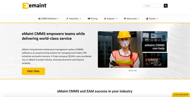 eMaint - CMMS dựa trên SaaS