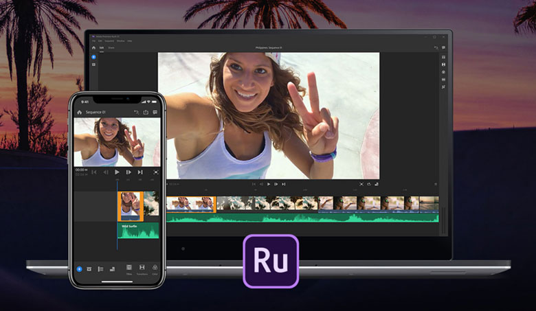 Phần mềm chỉnh sửa video Adobe Premiere Rush trên di động
